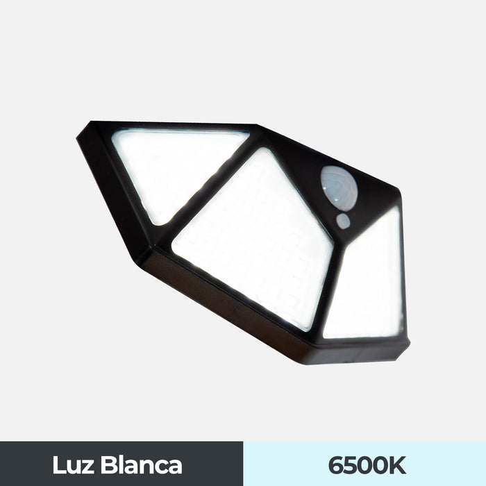 Lámpara Solar Jardín Sensor Exterior 2 Piezas Y 3 Modos