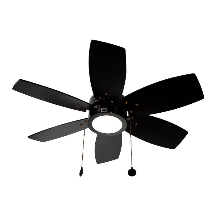 Ventilador LED De Techo 32" Negro 12W