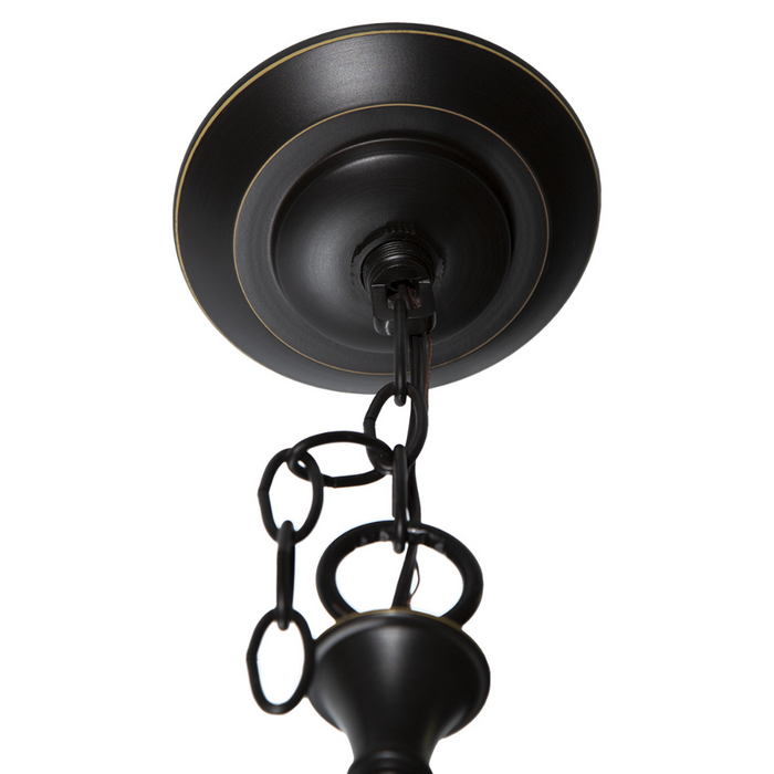 Candelabro Madison Collection 9 luces estilo vintage, bronce antiguo