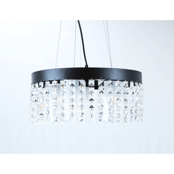Lámpara Techo Negro 5L E27 60W