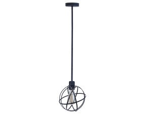 Lámpara Colgante, Negro Mate, 1 Luz Noce