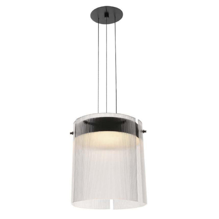 LAMP. LED COLGANTE NEGRO 1L 16W 100-240V 3000K (PANTALLA)