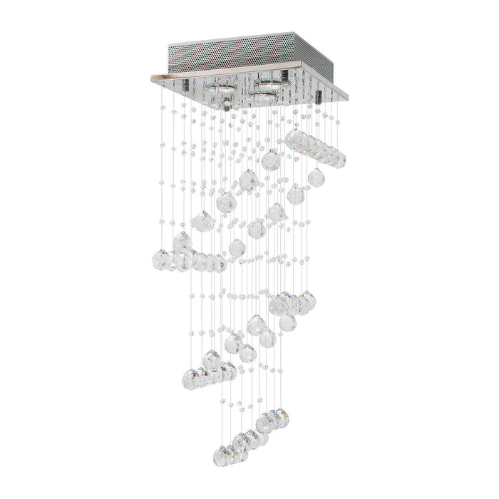 Lámpara de Techo Lumicentro Acabado Cromo Cristal de 3 Luces