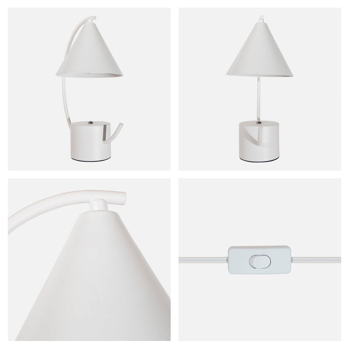 Lámpara de Mesa Blanco E27 40w 1 Luz
