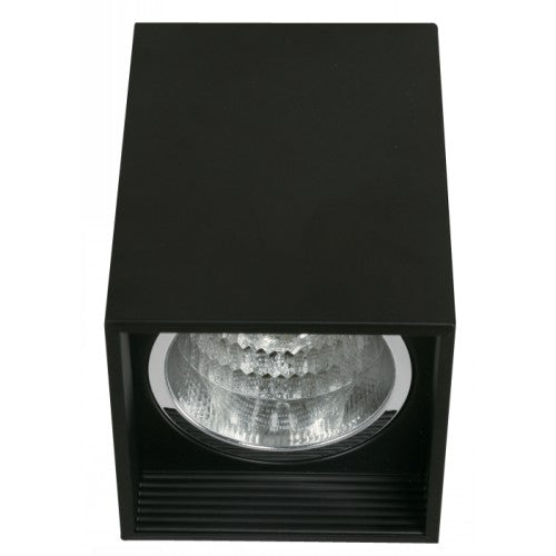 LAMP. DE TECHO NEGRO 1LUZ E27 40W N/B