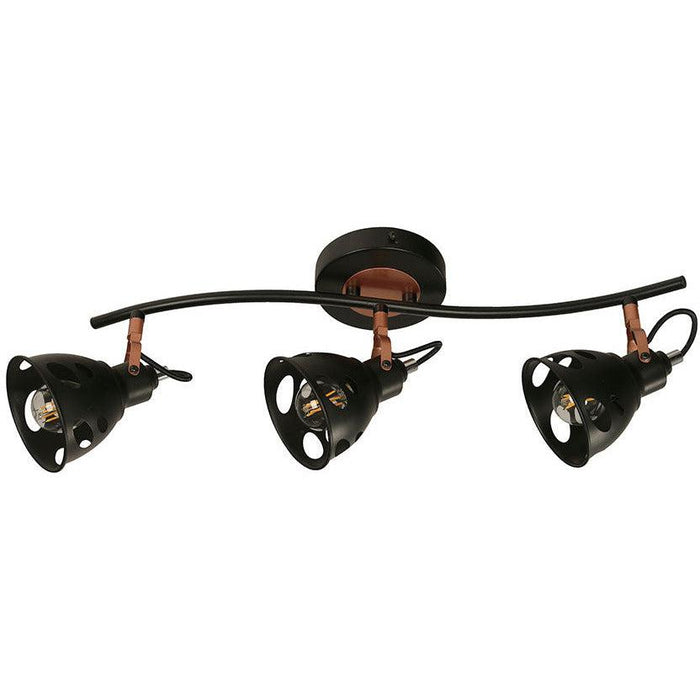 Lámpara Techo Reflectora Negro 3L E14 40W
