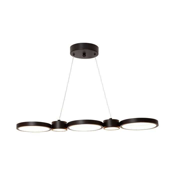 Lámpara colgante LED 3000K, acabado negro mate, 26W 780 lm