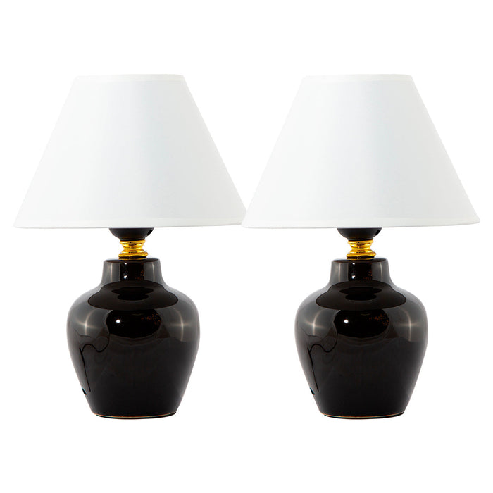 Lámpara de Mesa Dark Decor Negro E27 40w 1 Luz