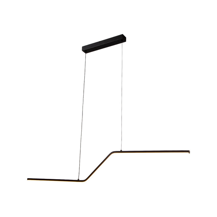 Lámpara colgante LED 3000K, acabado negro mate, 15W 900 lm