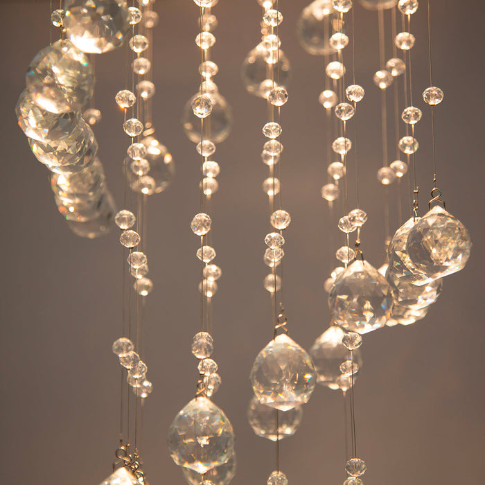 Lámpara de Techo Lumicentro Acabado Cromo Cristal de 3 Luces