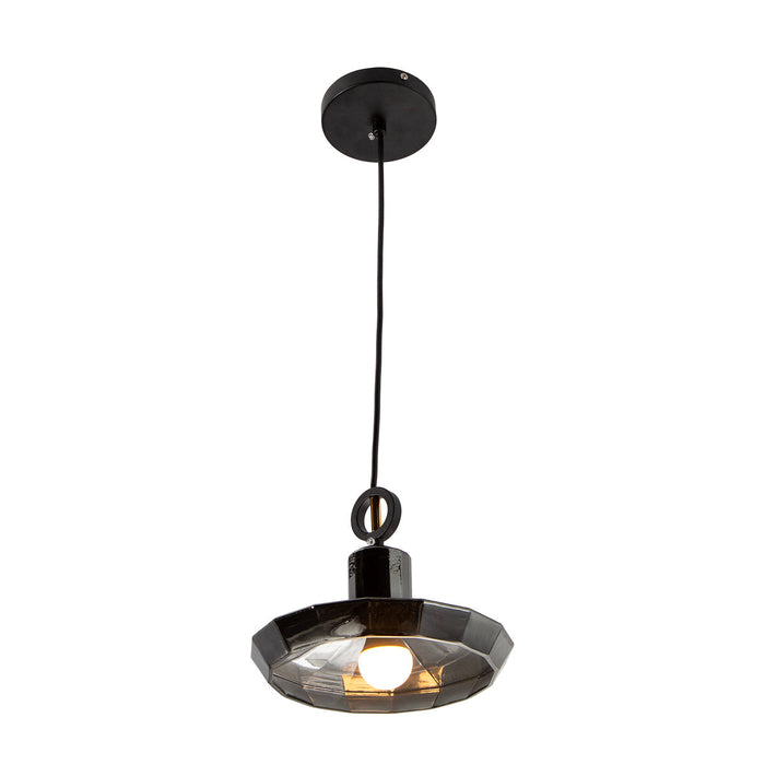 Lámpara Colgante Lumicentro Color Cromo Vintage de 1 Luz