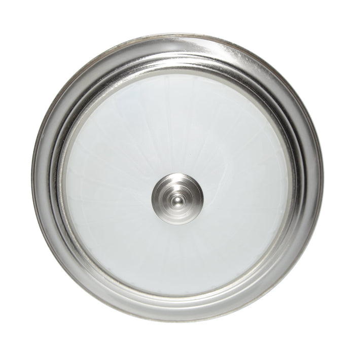 Plafón De Techo Led 17w Estilo Clásico, Níquel Satinado