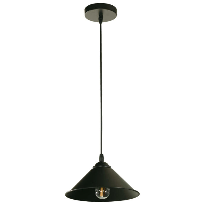 LAMP. TECHO NEGRO 1L E27 60W