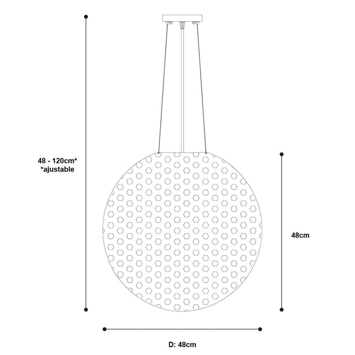 Lámpara Colgante Inlite Níquel Satinado 1 Luz