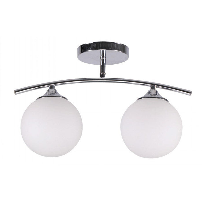 LAMP. TECHO CROMO 2L E27 40W
