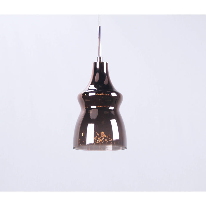 LAMP. COLGANTE CROMO 1L E14 40W