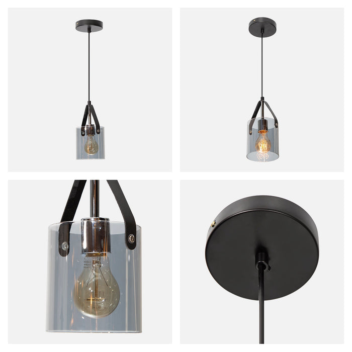 Lámpara Colgante Modern Luxe Negro E27 10w 1 Luz