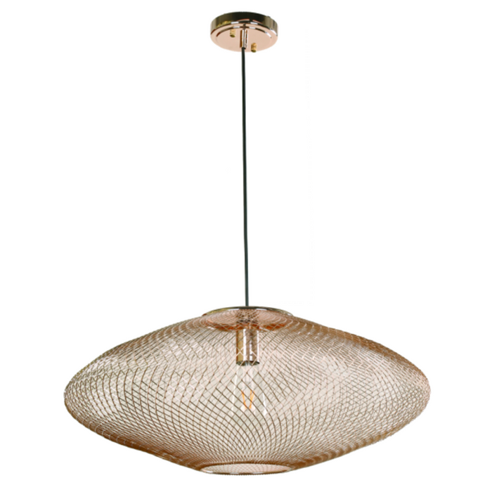 Lámpara Colgante - Acabado Dorado con 1 Luz
