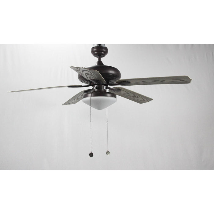 VENTILADOR EXTERIOR DE TECHO 52" OXIDO 2L E27 60W