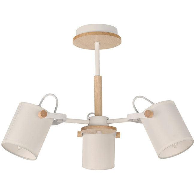 Lámpara Techo Blanco 3L E27 40W