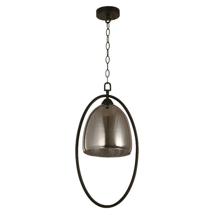 LAMP. COLGANTE NEGRO 1L E26 60W