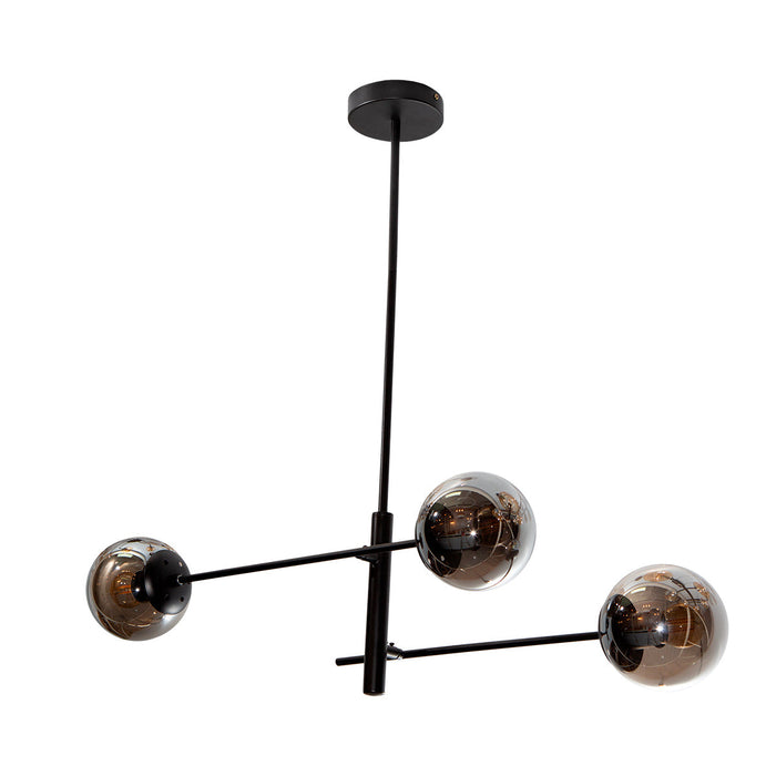 Lámpara Colgante Opulent Lights Negro E27 40w 3 Luces