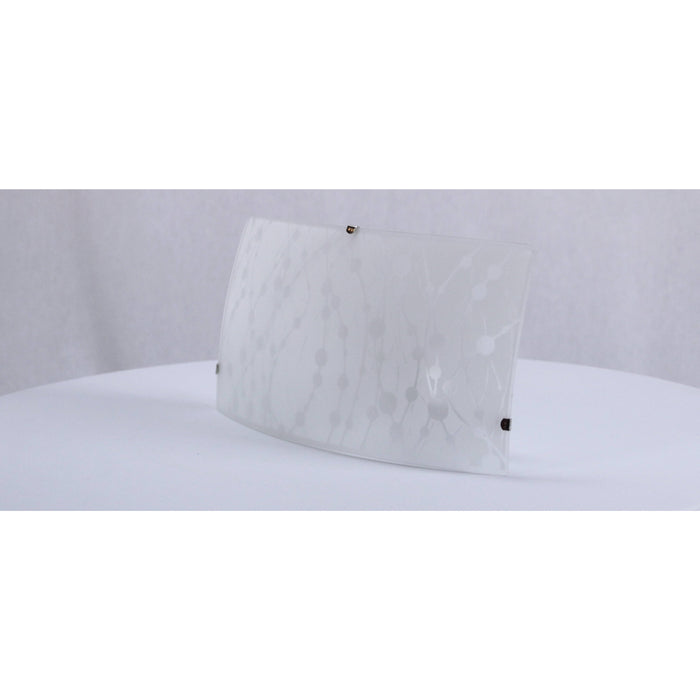 LAMP. PARED BLANCO Y NIQUEL SATINADO 1L E27 60W