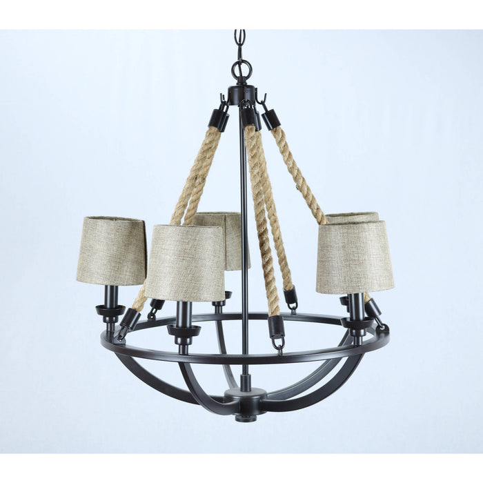 Lámpara Colgante Bronce 5L E14 60W