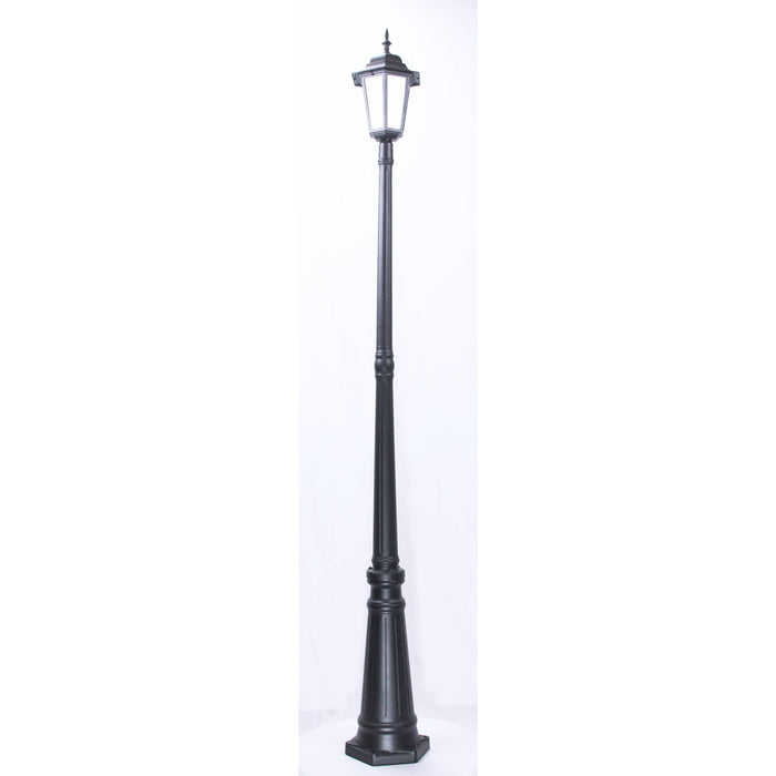 Lámpara Exterior Poste Negro 1L E27 100W