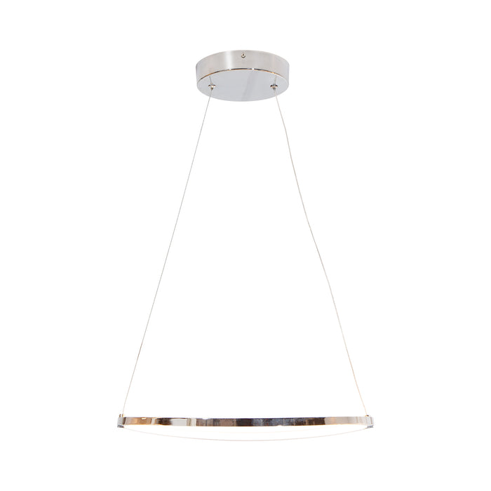 Lámpara colgante LED 3000K, acabado cromo, 18W 720 lm