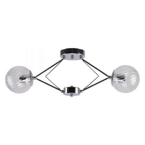 Lámpara Techo Cromo 2L E27 40W