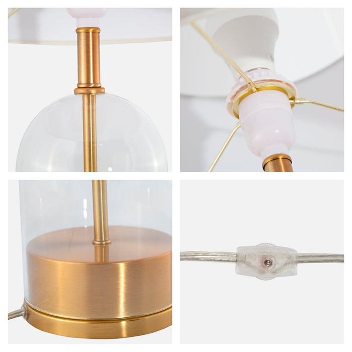 Lámpara de Mesa, Dorado 1L E27 100W