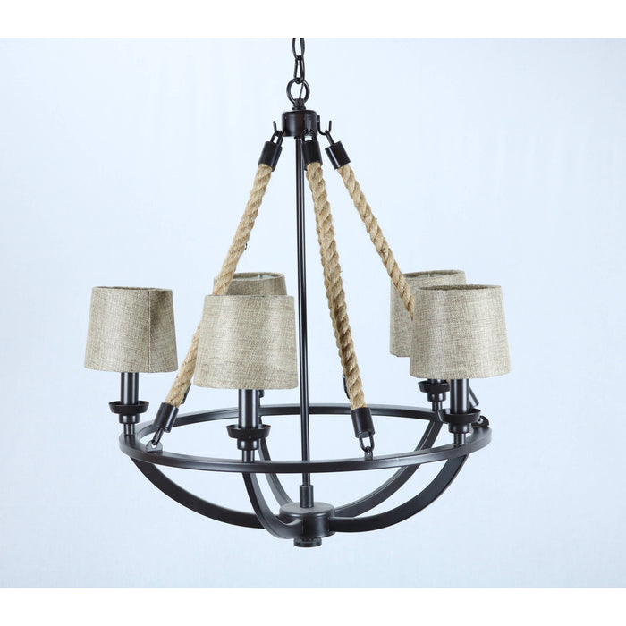 Lámpara Colgante Bronce 5L E14 60W