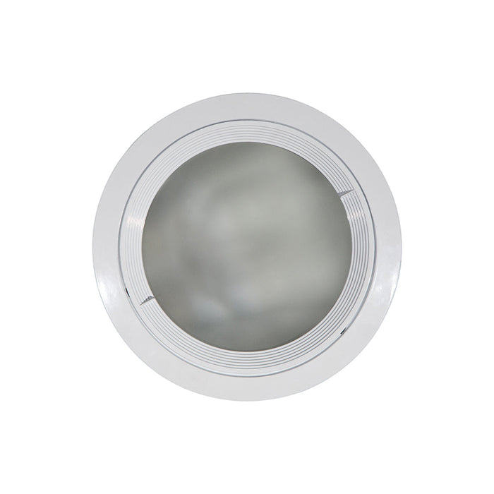 Kit 4 Bases Spot Empotrable Blanco + 8 Focos E27 6500K 5W