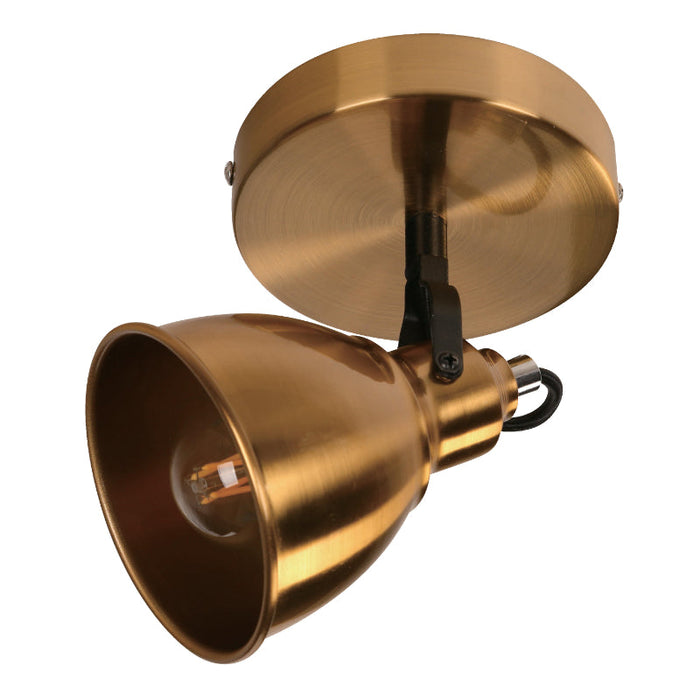 LAMP. TECHO REFLECTORA BRONCE SATINADO 1L E14 40W