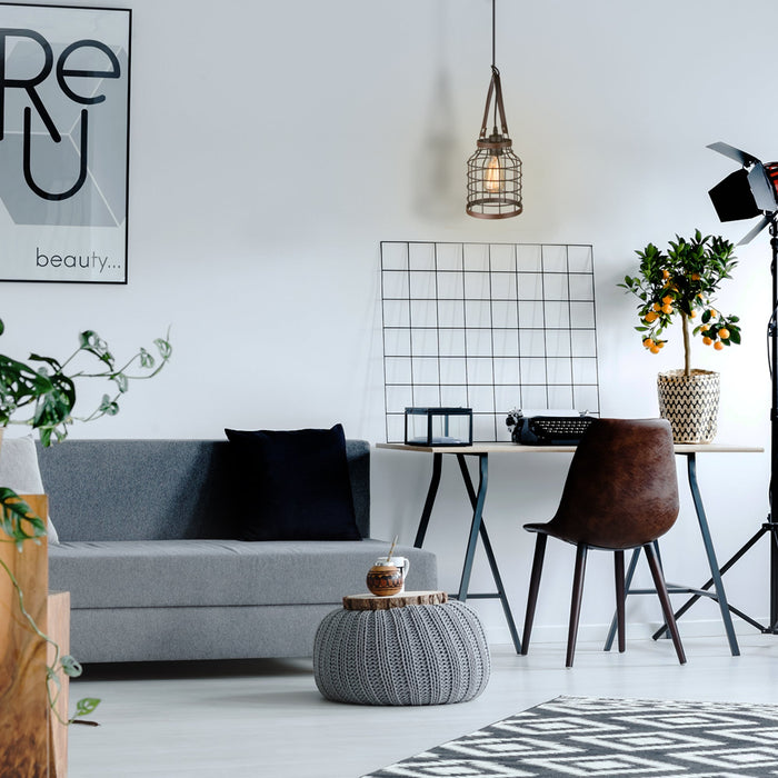 Lámpara Colgante Inlite Pantalla de Acero Color Negro de 1 Luz