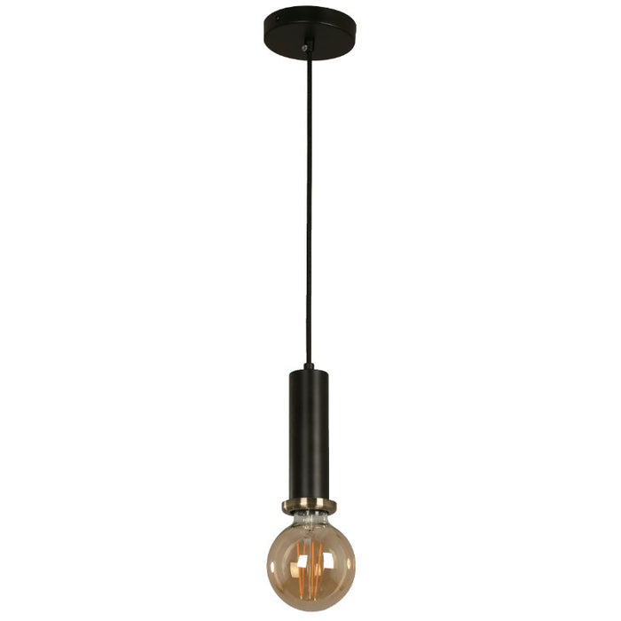 LAMP. COLGANTE NEGRO 1L E27 40W
