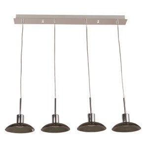Lámpara LED colgante 4L acabado en cromo LED