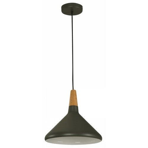 Lámpara Colgante Gris 1L E27 60W