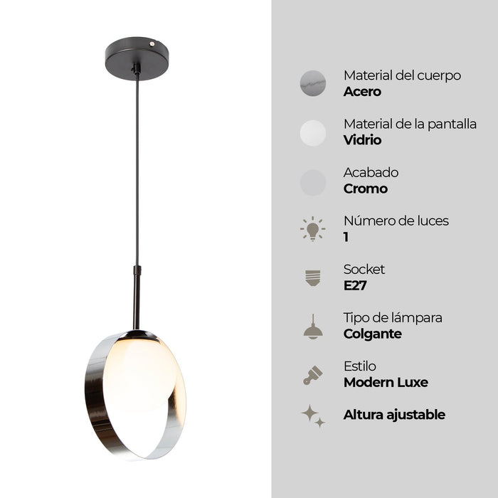 Lámpara Colgante Playful Romantique Blanco E27 40w 1 Luz