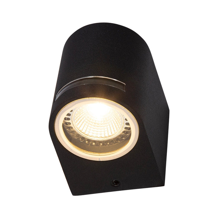 Aplique Pared Exteriores Cilíndrico Negro 5w Gu10 1 Luz