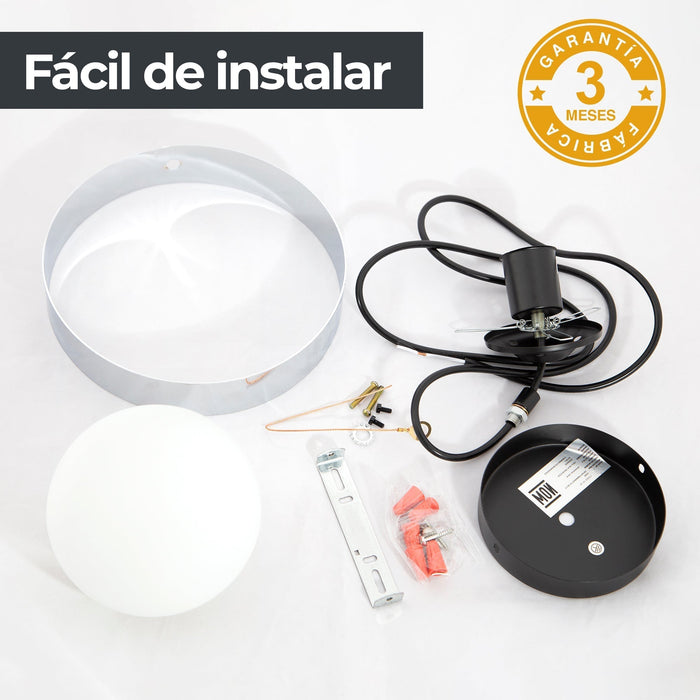 Lámpara Colgante Playful Romantique Blanco E27 40w 1 Luz