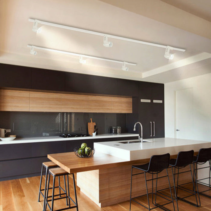 Kit 4 Lámpara de Techo Cabezal Dirigible Blanco Led 24w