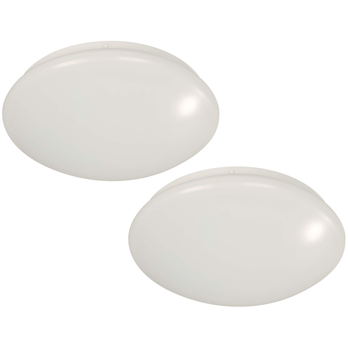 LAMP. LED TECHO BLANCO 12W 100-240V 6000K 2 PIEZAS