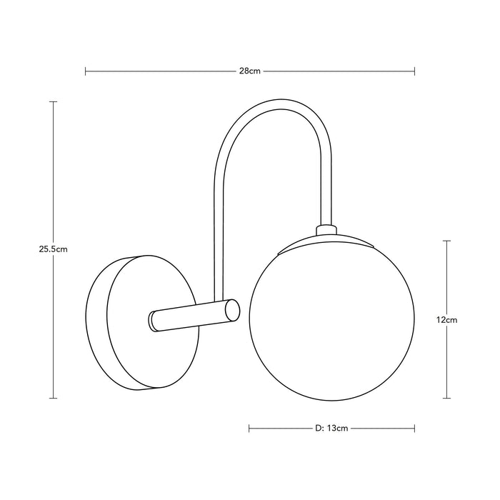 Lámpara de Pared 1L E27 40W