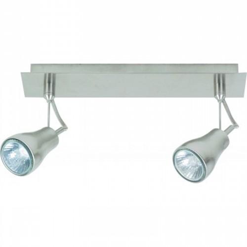 LAMP. TECHO REFLECTORA NÍQUEL SATINADO 2L GZ10 50W (BOMBILLOS INCLUIDOS)