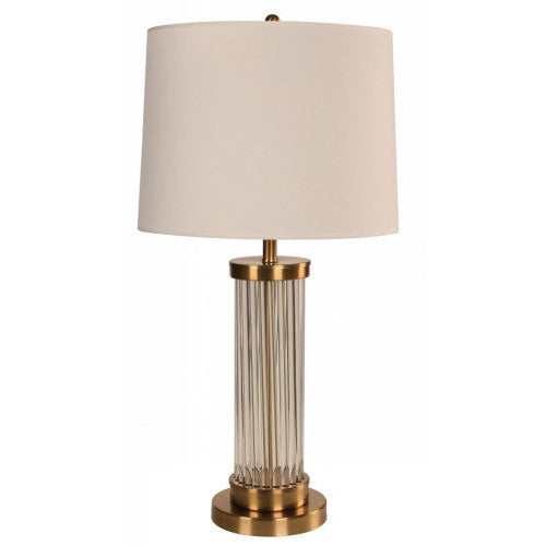 LAMP. MESA BRONCE 1L E27 60W (PANTALLA)