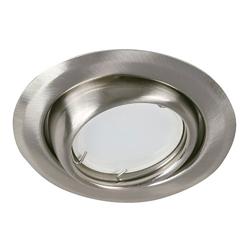LAMP. TECHO NIQUEL SATINADO 1L GU10 3W (BOMBILLO LED 3W 6000K INCLUIDO)