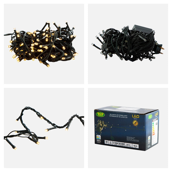 Tira navideña LED Luz cálida 120V 2w