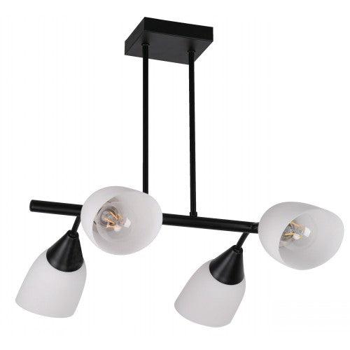 Lámpara Colgante Negro 4L E27 40W